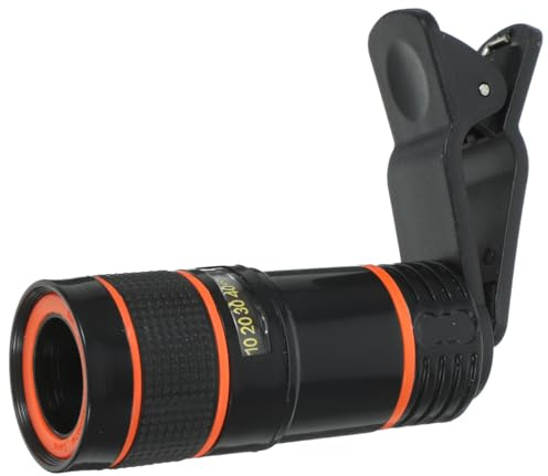 Generic 8X Telephoto Lens for Smartphones Clip-on Mobile Phone Camera Zoom Lens for Outdoor Photography Wildlife Observation Concerts and Sports