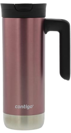 Contigo Superior 2.0 Travel Mug with Handle, 20 oz - Leak-Proof Lid, Insulated Stainless Steel - Cupholder Friendly, Dishwasher Safe – Pine Berry