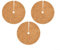 3pcs Coconut Mulching Discs,Coconut Fibers Mulch Ring Tree Protector Mat,Plant for PROTECTION Coconut Fibre Mat(30CM)