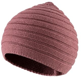 Sterntaler OCS Strickmütze Struktur - Klassische Baby und Kinder Mütze aus Baumwollgarn (Bio) - Mädchen Übergangsmütze ab Geburt - Basic Kopfbedeckung - Beanie Mütze einfarbig - beerenrosa, Größe 49