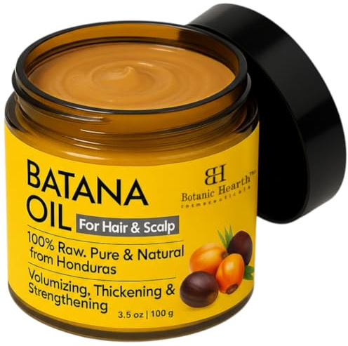 Botanic Hearth Batana Hair Oil for Hair Growth 100 g | Organic Batana Oil from Honduras | 100% Pure & Natural | Promotes Thicker & Stronger Hair for Men & Women