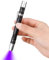 MVIOCS Linterna UV 2 en 1 LED de 395 nm, Luz Negra Ultravioleta Mini para Mascotas, Detector de Orina para Perro/Gato, Manchas Secas