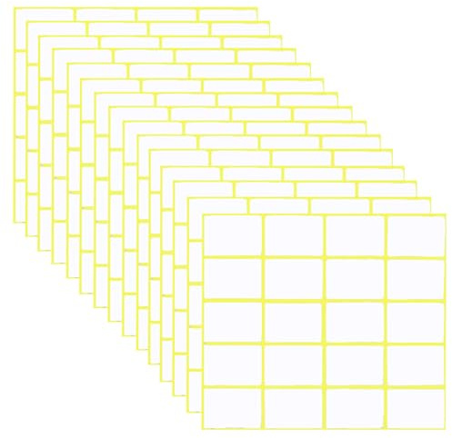 Meekye 300 st självhäftande etiketter, 28 x 40 mm skrivklistermärken, universella hemetiketter, frysetiketter, adressetiketter för kontor, kök och sylt