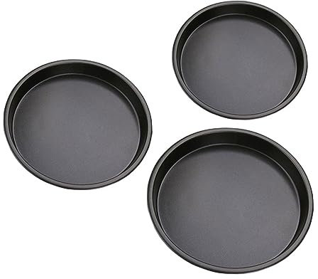 PEPLAYTAL 3st Kleines Backblech Tablett Ofen Brotbackform Induktionsbraten Fritteuse Backbleche Kohle-backform Bratpfanne Aus Stahl Backformen Toaster Sieb Zum Backen Kohlenstoffstahl Black