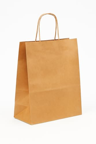 Bolsas papel Kraft. 400 Bolsas Kraft de Papel Marrón 18 x 8 x 24cm. Bolsas Regalo/de Fiesta/Bodas/Cumpleaños, etc... Bolsa de Papel Kraft reciclado. Bolsas para regalos. Bolsa papel Kraft.