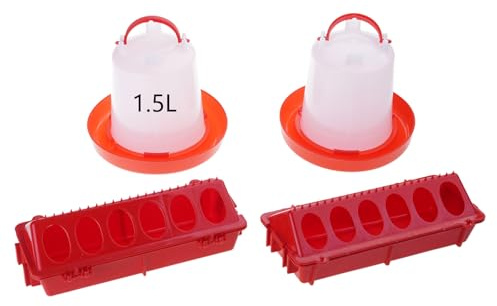 Bebedero y comedero de pollo de alta capacidad, resistente para la agricultura de pollo, bolsa de cuerda, alimentador de pollo, comedero de aves de corral, bebedor de aves de corral, equipo de