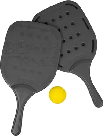 Pincho Palas de Playa Impermeables – Ligeras y Resistentes al Agua y Arena – Set de 2 Palas con Pelota – Ideal para Jugar en la Playa, Piscina o Camping – Diversión para Niños y Adultos
