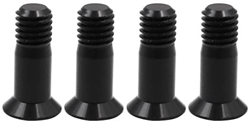 ANCLLO 4 Stück Aluminiumlegierung Fahrrad Schaltwerk Bolzen Titan Bolzen Jockey Rad Bolzen Teile Fahrrad Schalthebel Führungsrolle Bolzen Schraube Mtb M5*14.2mm-Schwarz