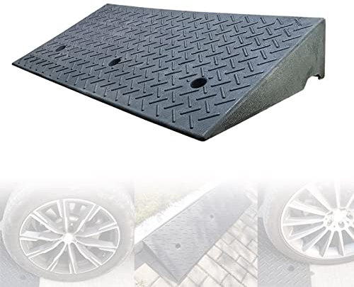 Bordsteinrampe Gummirampe Auffahrrampen, Rollstuhlrampe Auffahrkeil Türschwellenrampe, rutschfeste Schwellenrampe Für Auffahrt, Auto, Rollstuhl, Laderampe, Motorrad, Fahrrad