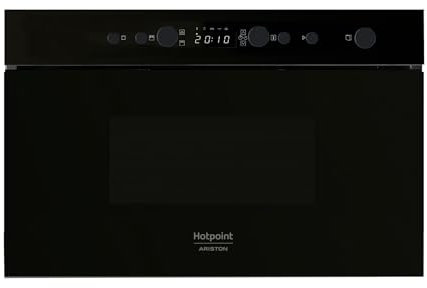 Hotpoint Ariston MN 514 BL HA - Forno a microonde, Grill, Nero, 22 litri, 750 Watt