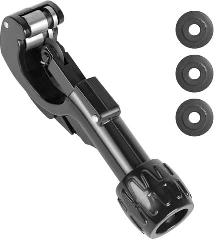 CPROSP 2 in 1 Rohrabschneider mit Entgrater φ 3-35MM, Rohrschneider Kupferrohr mit 4 Ersatzklingen für Schneiden von Dünner Edelstahl, Kupferrohr, Aluminium, pvc etc