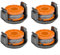 4 Sets Trimmer Line Spool with Spool Cover Fits for MCGREGOR MCT1825 MCT2X1825 18V Grass Trimmer, 2.5m x 1.5mm Line
