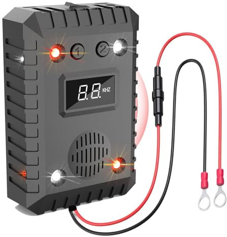 WUGEIN Marderschreck Auto Anschluss | Effektive Marderabwehr für Auto - mit Ultraschall | Sofortiger & Langfristiger Marderschutz für Auto im Motorraum | Marderschutz für Autos Motorraum