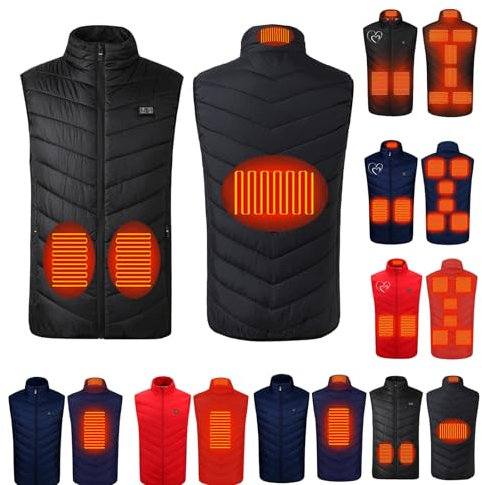 Heated Jackets for Men Work Gilet for Men Gilet Mens Jacket Heated Gilet for Men Heated Jumper Gilets for Work Heated Jacket, Heated Body Warmer,Battery Powered Heated Jacket