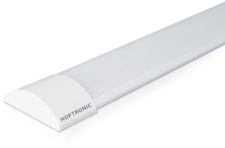 HOFTRONIC - Réglette LED 150 cm 50W Lampe à tube intégré 4000K neutre blanc 6000lm super lumineux 30000h Lampe LED à champ long 1500x74x25mm (LxlxH) Plafonniers éclairage de garage