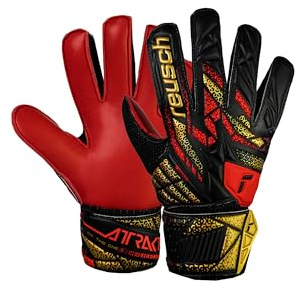 Reusch Attrakt Solid Junior - Guantes de Portero para niños y niñas, Aptos para Todas Las Condiciones climáticas y Superficies de Campo de Juego