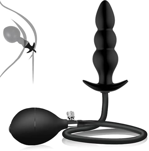 Nyhet Silikon Multifunktionell 3-Bead UppblåSbar RöR TillbehöR, Inomhus TräNing HöFt Stretching TräNingsverktyg, åTeranväNdbar, Par GåVa (Svart)