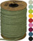 Halbach Seidenbänder Premium Papier Strickschlauch | Breite: 4mm Länge: 30m | Schlauchgarn befüllbar und reißfest, Papiergarn für Namensschilder Kinderzimmer oder zum basteln, Farbe: grün