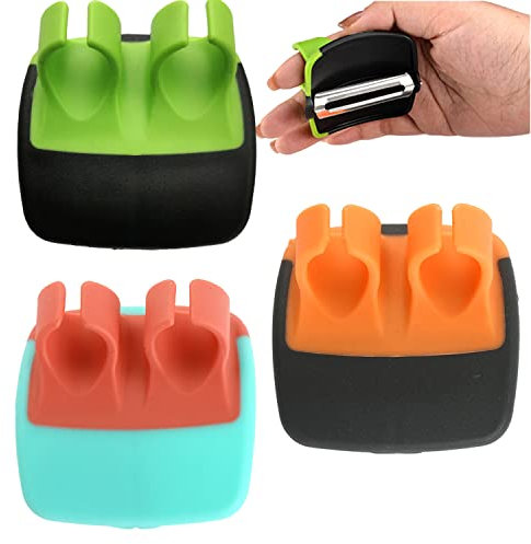 3 Pezzi Pelapatate Dita, Palm Peeler, Dita Pelaverdure, Pelapatate per Mani, Pelaverdure per Mani, Pelaverdure, Pelapatate, Sbucciatore Dita, Pelapatate per Frutta, per Pelare Varie Verdure e Frutta