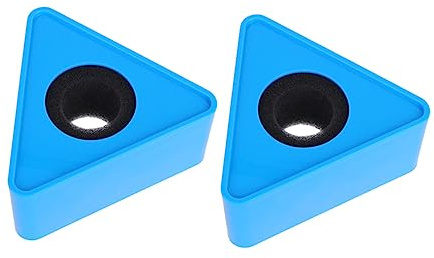 Toyvian 2pcs Abs Triangle Microphone Logo Flag Station Interview Mic Logo Flag for Handheld Microphones Portable Mic Branding Accessory for Karaoke and Gaming Use