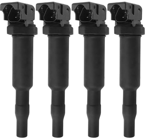 JUUDDENPARTS Confezione da 4 bobine di accensione UF592 UF571, bobine di accensione per auto di ricambio per Citroen C3 C4 C5 DS3 di ricambio per Mini R55 R56 R57 R58 R59 R60, ricambio per Peugeot 207
