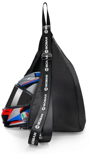Moman Sac à Dos Moto B1 Sac de Casque de véhicule Grande Capacité Réfléchissant Sac de Rangement Sac Bandoulière Accessoires pour Voyage Randonnée Vélo motocyclette Bicyclette Basketball
