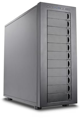 Rosewill Thor NAS - Full Tower Workstation Case | Server Chassis | Supports up to 11 3.5 HDD or 13 2.5 SSD | E-ATX Compatible | 1x 140mm PWM Fan | USB 3.2 Type-C | AI Servers & DIY NAS
