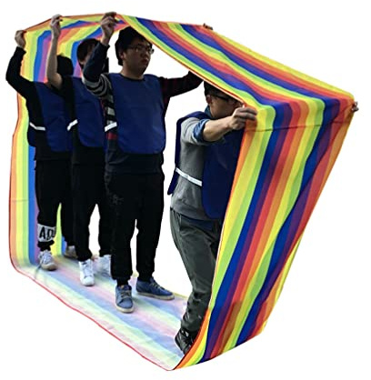 teambuilding-spel för arbetare, vuxna barn löpande lagspel, lagspel för inomhus- och utomhusarbete, roliga rullande matta(vuxen 6M)