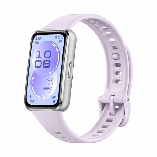 HUAWEI Band 11 Smartwatch, 1,62″ AMOLED 1500 Nits, Rastreador de Actividad, Frecuencia Cardíaca y SPO₂, hasta 14 Días Autonomía, Bienestar Emocional, Resistencia Agua, Bluetooth, Android & iOS, Morado