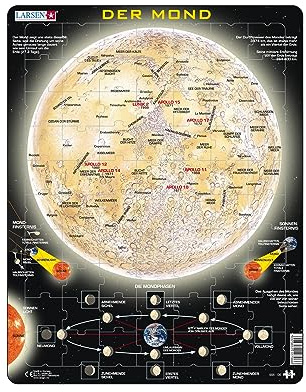 Larsen SS5 Der Mond, Deutsch Ausgabe, Rahmenpuzzle mit 70 Teilen