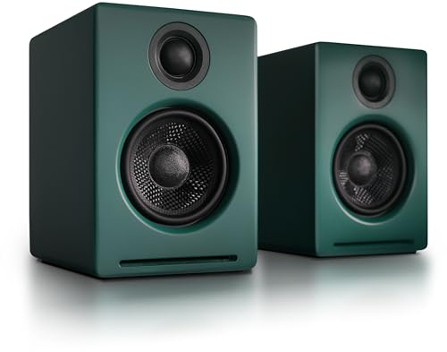 Audioengine A2+ Desktop 24 Bit Limited Edition Wireless Bluetooth Desktop Speakers - 60W Computer Speakers for Music and Gaming Accessories