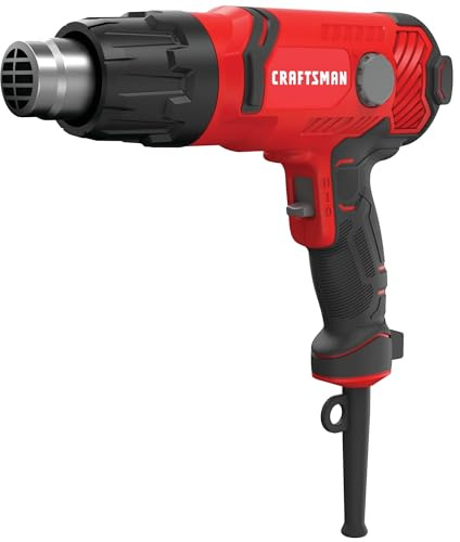 CRAFTSMAN Heat Gun, Corded, Variable Heat Setting up to 1200 Degrees, 1500 Watt (CMEE531)