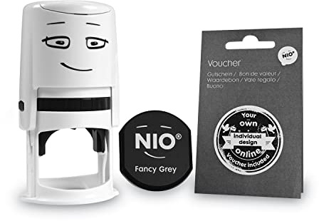 Consolidated Stamp NIO Your Personalized Stamp, Gray