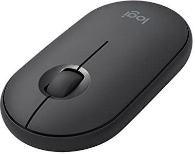 Logitech Pebble Wireless Mouse with Bluetooth or 2.4 GHz Receiver - Graphite