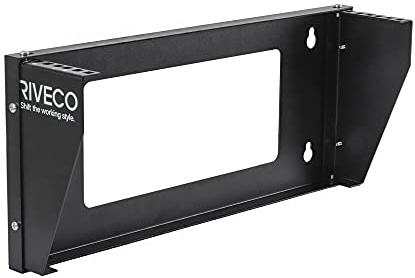 RIVECO Wall Mount Rack for Network| Reinforced Heavy Load 66-99 LBS Small Server Racks Vertical & Horizontal Mounting for 19 inches IT & Studio equipment. (2U)…