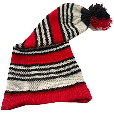 Okpu AGU Africa Traditional Igbo Cap Red and White