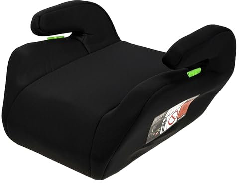 Kinder Sitzerhöhung Auto Universal | ECE R129/03 | 125 – 150 cm | 3-Punkt-Gurt Befestigung | Autositz i-Size kompatibel (schwarz)
