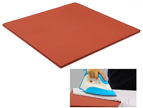15 x 15 Inch Silicone Heat Press Mat Pad, 0.3” Thickest Silicone Pad for Heat Press Machine, Flat Heat Transfer Press Replacement Pad