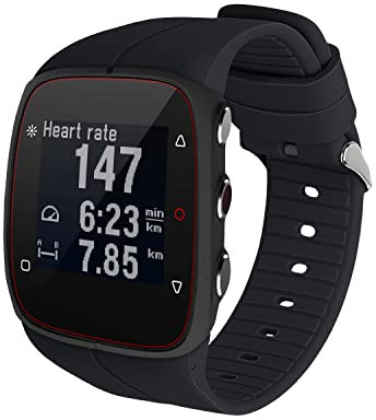 kwmobile Ersatzarmband kompatibel mit Polar M400 / M430 Armband - Fitnesstracker Band aus Silikon in Schwarz