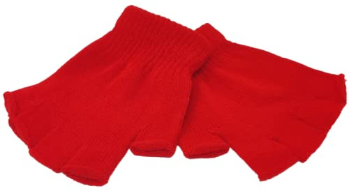 WS UK 1 Pair of Adults Unisex Fingerless Gloves