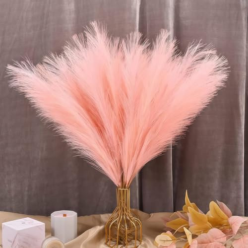 Herbe De La Pampa 30 Pièces Pampa Rose Fleurs Séchées Herbe de la Pampa Fleur Sechees Naturel Décoration Fleur Sechees, Pampa pour Mariage Maison Décor Bohème Salon(Rose)