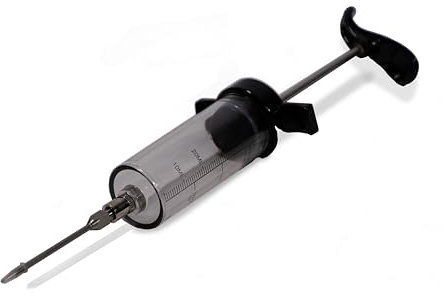 Frischluftküche Marinierspritze 50ml - Für tiefes Würzen von Fleisch, unverzichtbar für geschmacksintensives BBQ, ermöglicht gleichmäßiges Marinieren von innen