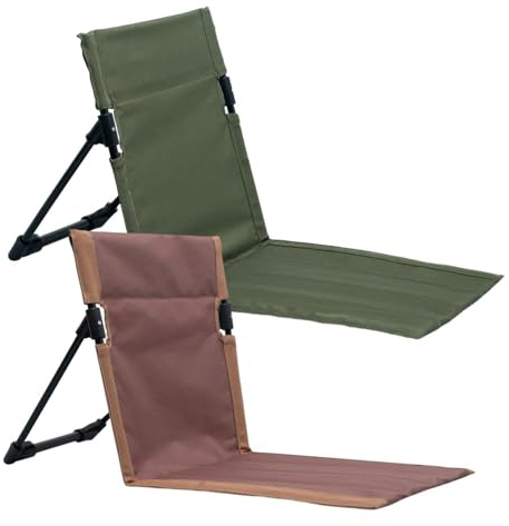 Murman 2 Strandmatte Faltbar Sonnenliege Liege Matte Gartenliege Mit Rückenlehne, Klappbarer Stadionstuhl, Faltbarer Strandkörbe Strandstühle Reisestühle Strandliege Für Camping, Picknick, Wandern