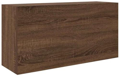 vidaXL Bad-Wandschrank Braun Eichen-Optik 80x25x40 cm Holzwerkstoff, Bad-Hängeschrank, Hängeschrank Badezimmer, Wand-Badschrank, Hängeschrank Bad