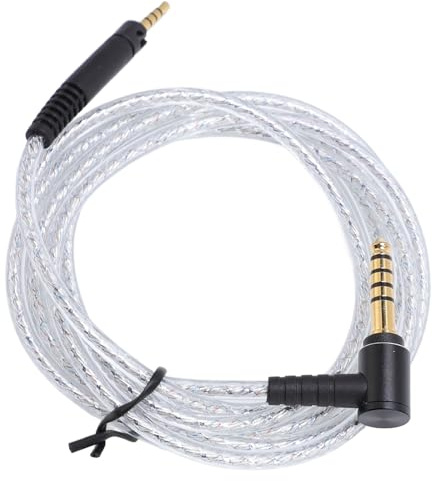 Plyisty 2,5 Mm Bis 4,4 Mm Ersatz -Audiokabel für HD598 HD 599 HD558 HD518 HD599 HD569, Silber Plattiert Ausgewogenes Upgradekabel, 4,9 Fuß