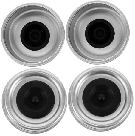 AKOOSY 4 Stück Anhängerzubehör Radkappe Für Anhängerradlager Fettkappen Für Anhängernaben Staubkappe Für Anhängerachse Bootsanhängerachse Überprüfen Sie Die Spindelkappe Metall