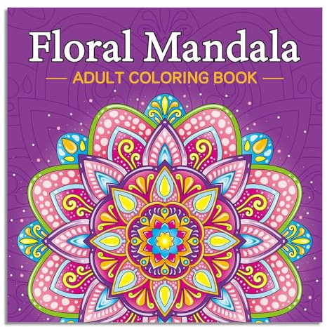 MisFun Libro Colorear Adultos Mandalas Colorear Adultos 32 Patrones y Diseños únicos De Mandalas Libro Colorear Adultos Magical Patterns con Papel Grueso Premium para Relajarse Aliviar el Estrés