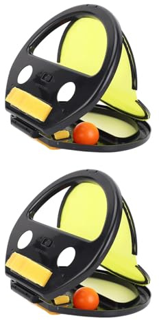Alomejor Leksak för Att Kasta Boll, ABS-material, Perfekt för Strandspel för Familjer, Ergonomiskt Grepp, 2 Racketar 4 Bollar Ingår, Perfekt för Utomhusnöjen för Barn (Svart)