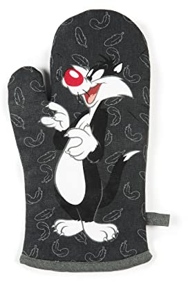 Excelsa Sylvester Tunes Guanto da Forno, Taglia Unica, Fodera 100% Cotone, Imbottitura in Poliestere