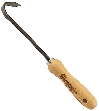 Sirocco Bio-Sauzahn mit Buchengriff 14 cm – Hand-Sauzahn Gartenwerkzeug – Unkrautentferner Bodenlockerer Beet Pflegegerät nachhaltiger Holzgriff ergonomisch